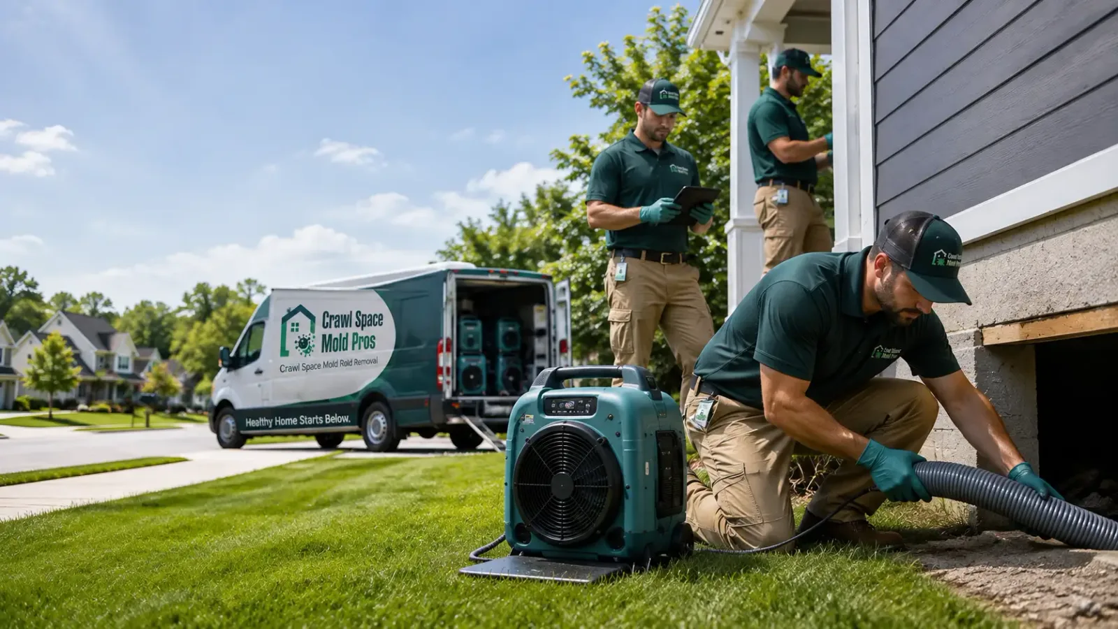 Crawl Space Mold Removal in Lynn, IN